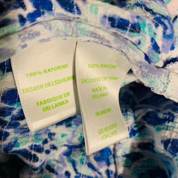 Lilly Pulitzer Amisa Top Tunic in Toe In print - Picture 5 of 5